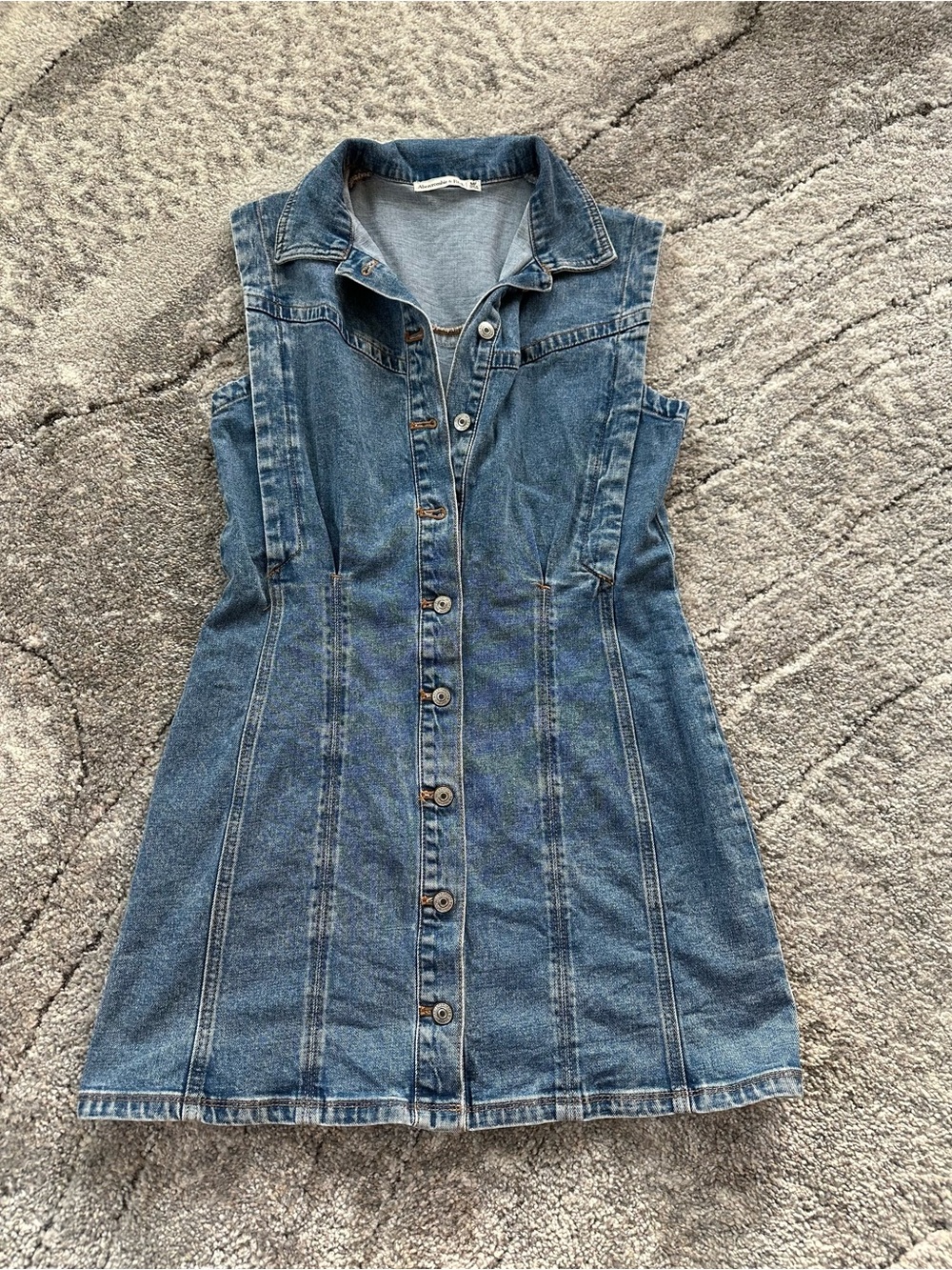 Abercrombie Denim Dress in Medium Blue